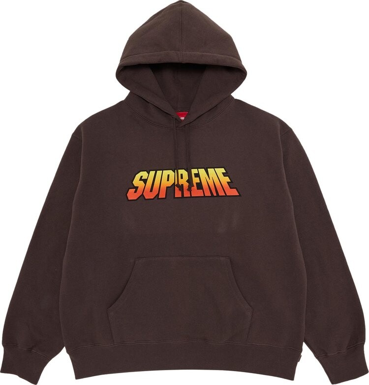 

Толстовка Supreme Gradient Hooded 'Brown', коричневый