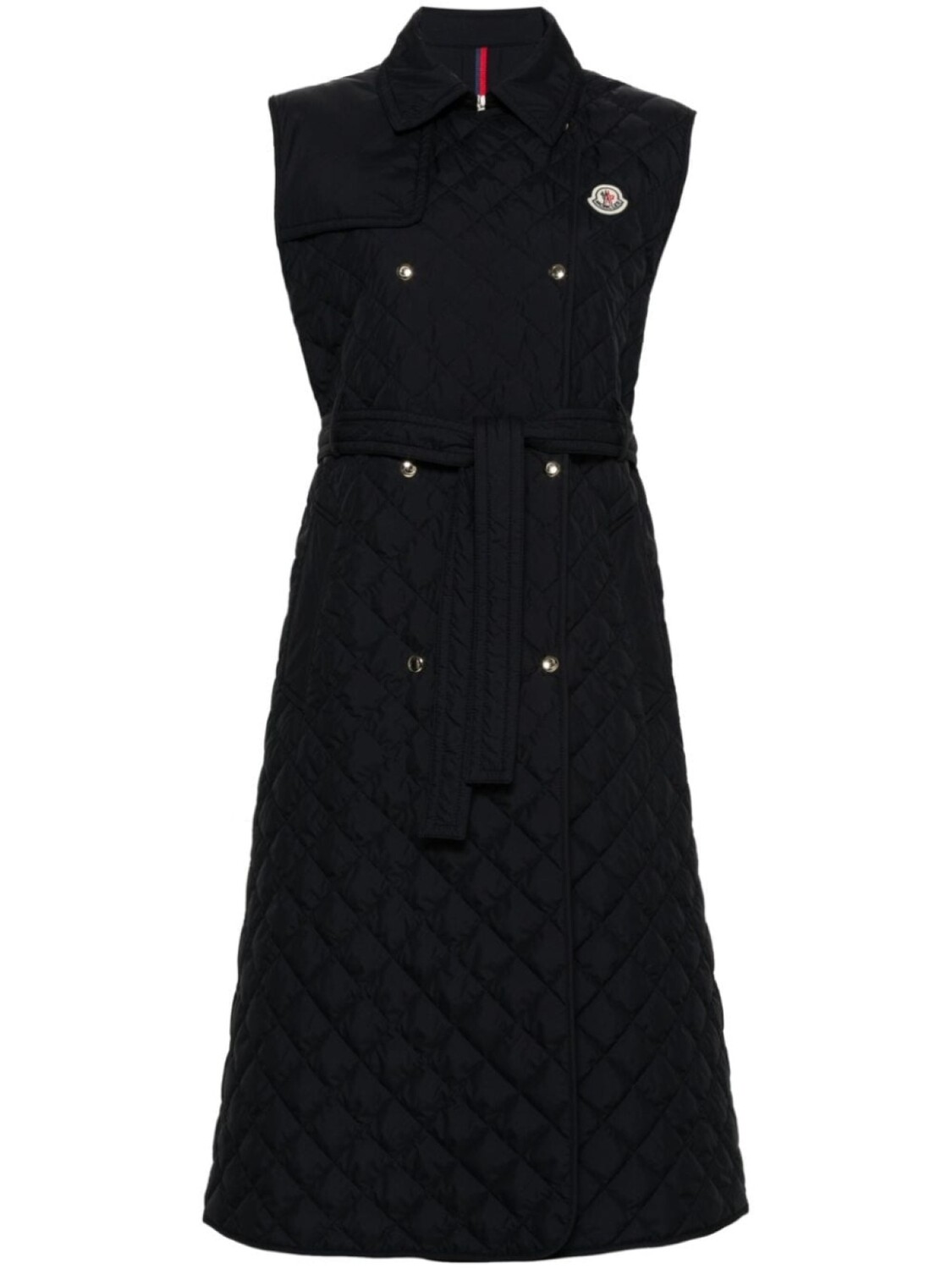 

Moncler стеганый тренч, синий