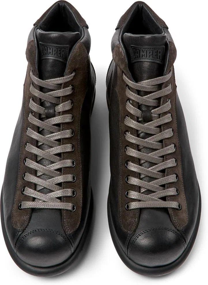 Кроссовки CAMPER, Pelotas Ariel 33766-068 мужские, гладкая кожа, размер EU 39, серый (Soweto Bosf, Grunge Neg/Ariel Neg) — фото 4