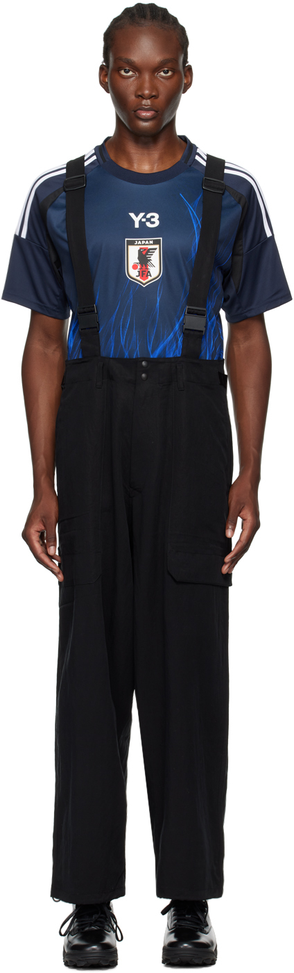 

Брюки-карго с подтяжками Y-3, черный