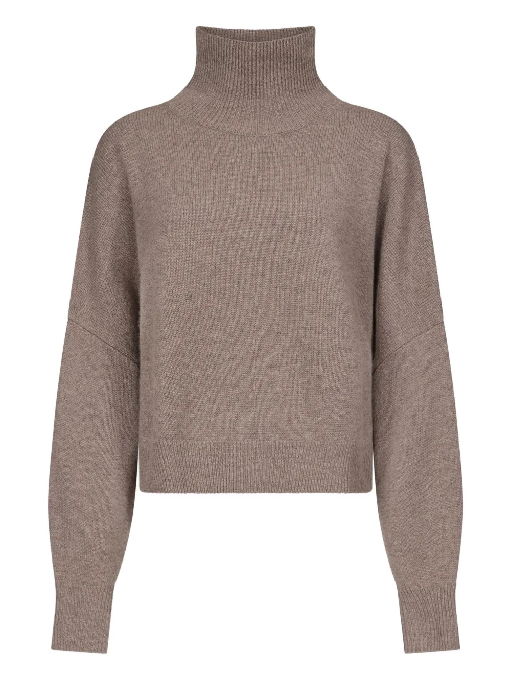 

Шерстяной свитер Luke с воротником в рубчик LouLou de Saison, коричневый