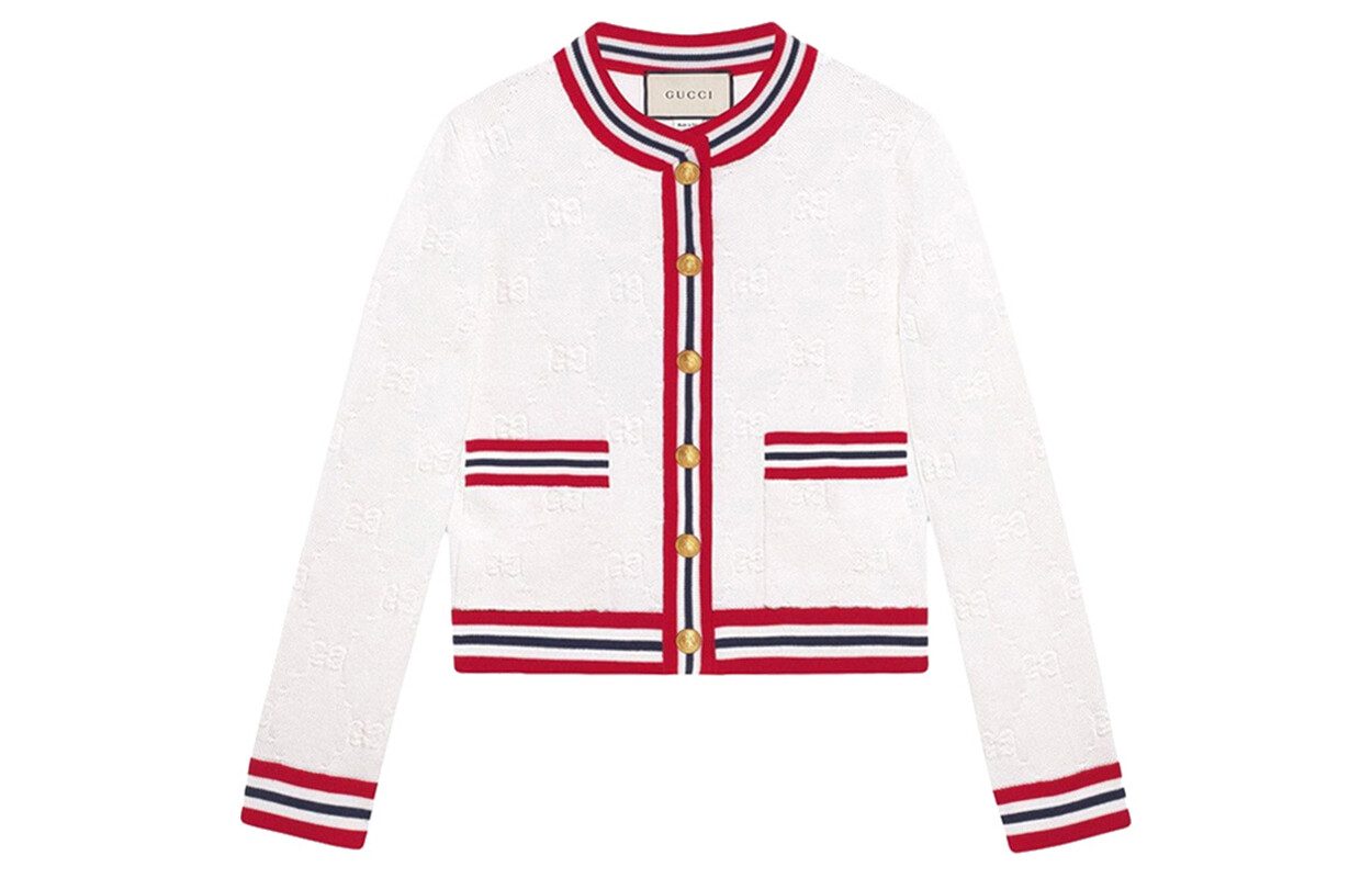 

Кардиган женский Gucci, белый / красный