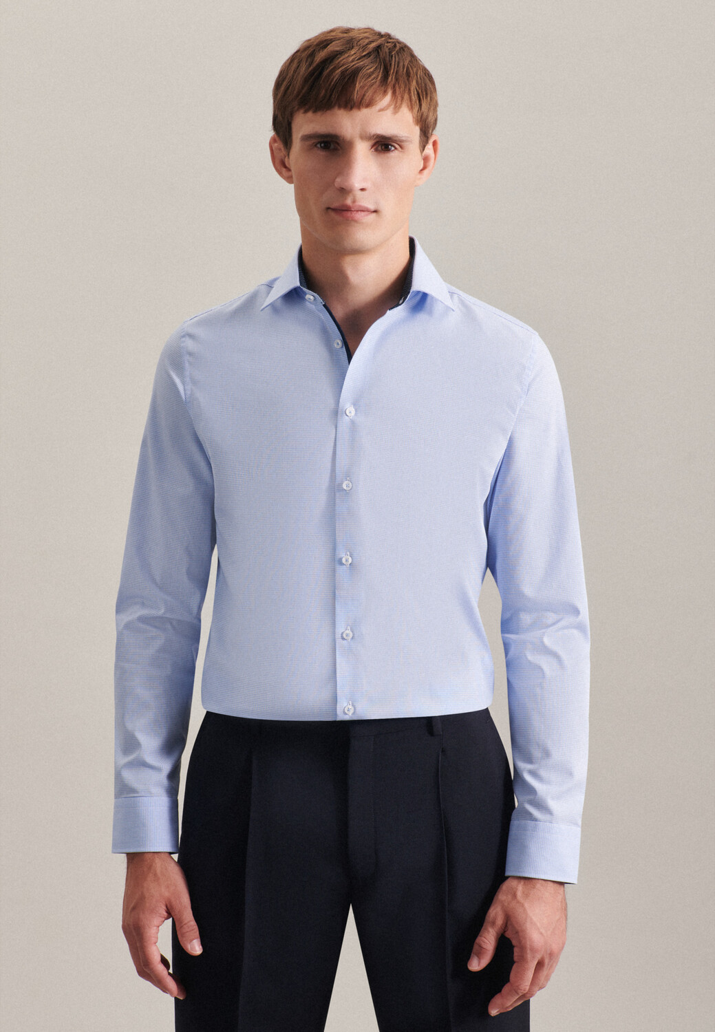 

Рубашка Seidensticker Business Slim, светло синий