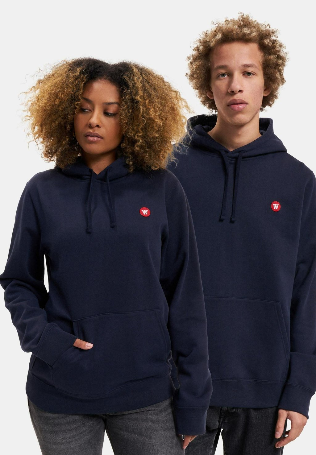 

Толстовка с капюшоном ASH DOUBLE A BY W.W., темно-синий