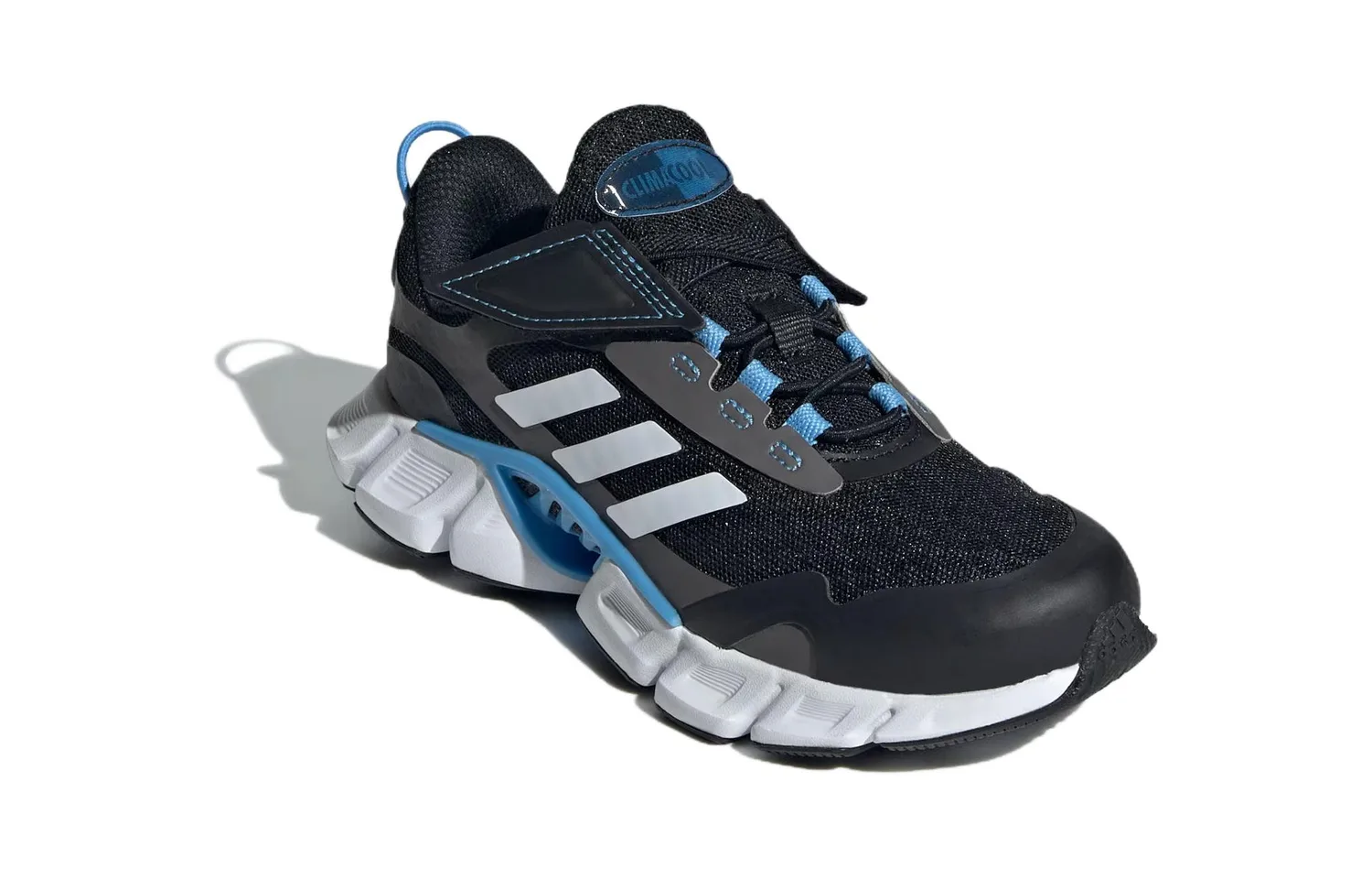 Adidas Детские кроссовки Climacool Comfortable Abrasion Resistant Breathable низкие черные белые синие — фото 4