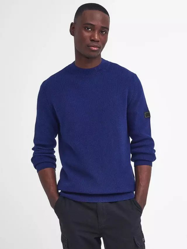 

Джемпер Barbour International Crawley Wool Blend Crew Neck, цвет royal blue