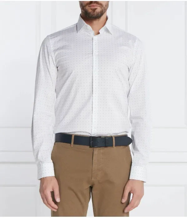 Рубашка ПОПЛИН slim fit Calvin Klein, белый