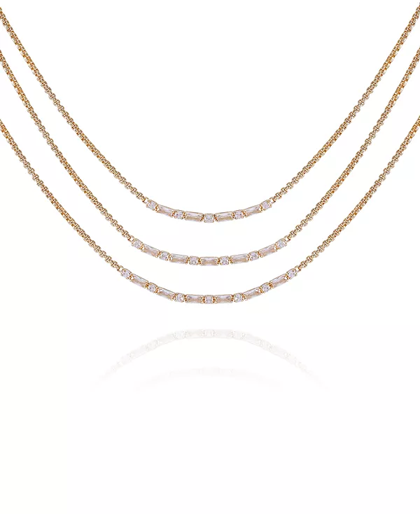 

Многослойное ожерелье золотистого оттенка Vince Camuto, gold