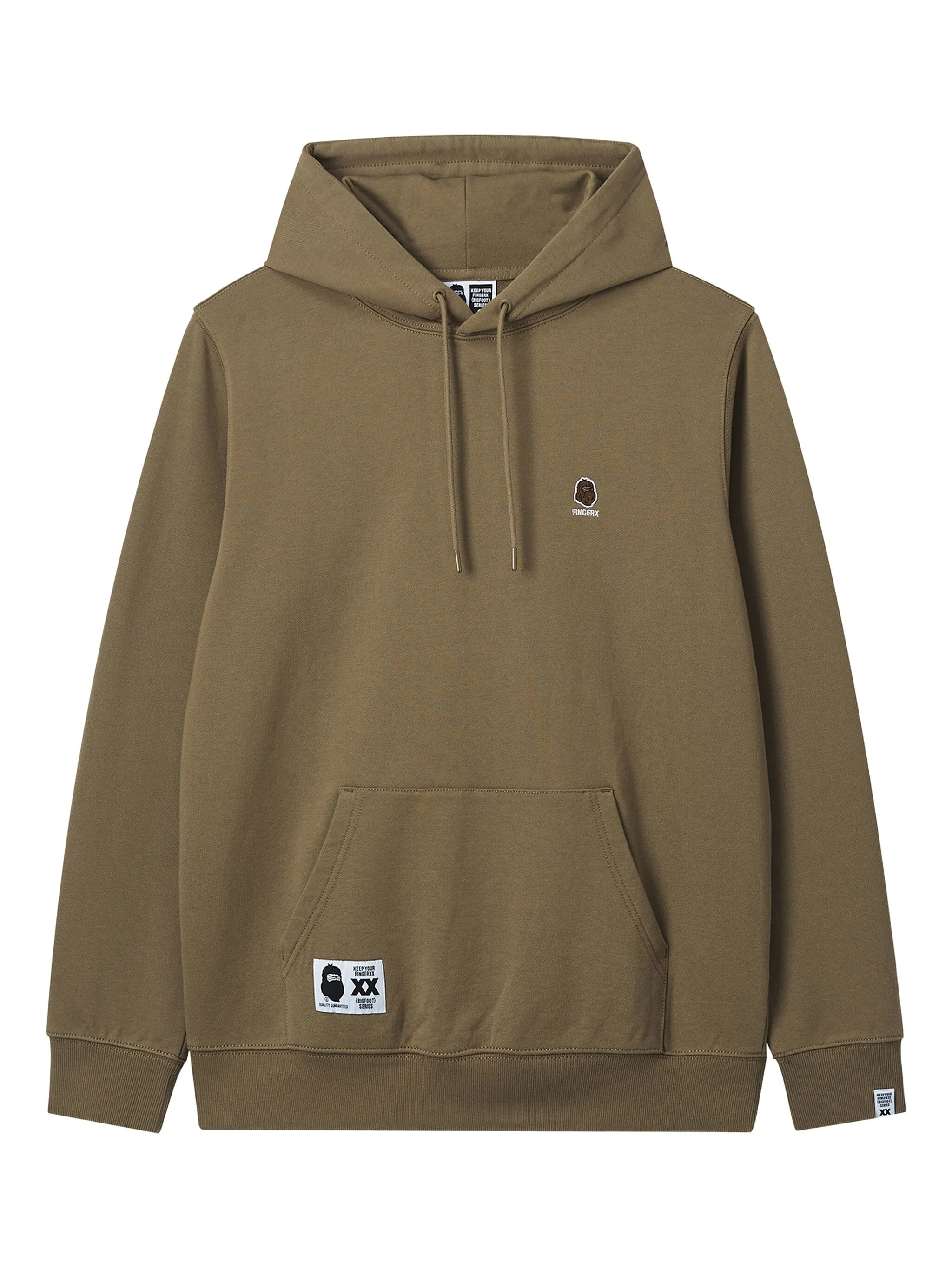 

Худи с вышитым логотипом Fingercroxx, коричневый