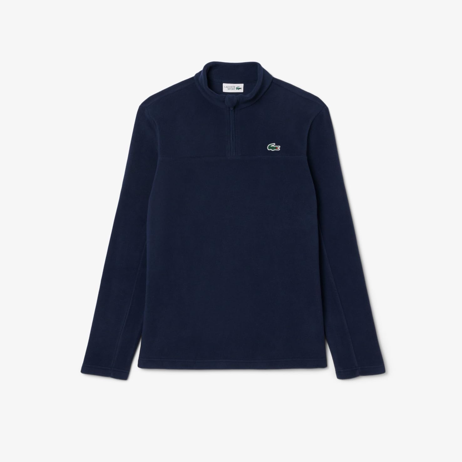 Толстовка Lacoste Мужская с молнией до середины груди, темно-синий — фото 4