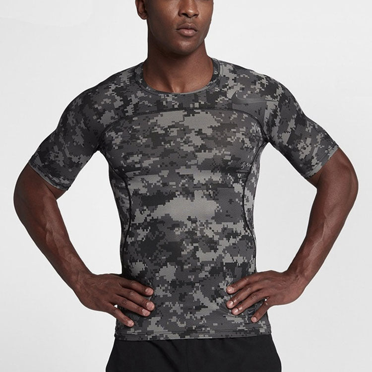 Футболка Men's Nike Gym Running Basketball Training Breathable Quick Dry Short Sleeve Camouflage T-Shirt 828177-037 — фото 3