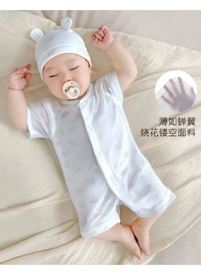 Боди-комбинезон с коротким рукавом Bornbay, белый