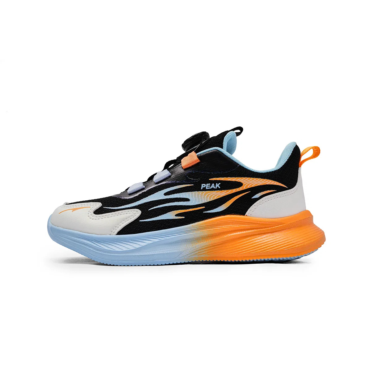 Кроссовки для бега с амортизацией PEAK, Black/Orange/White