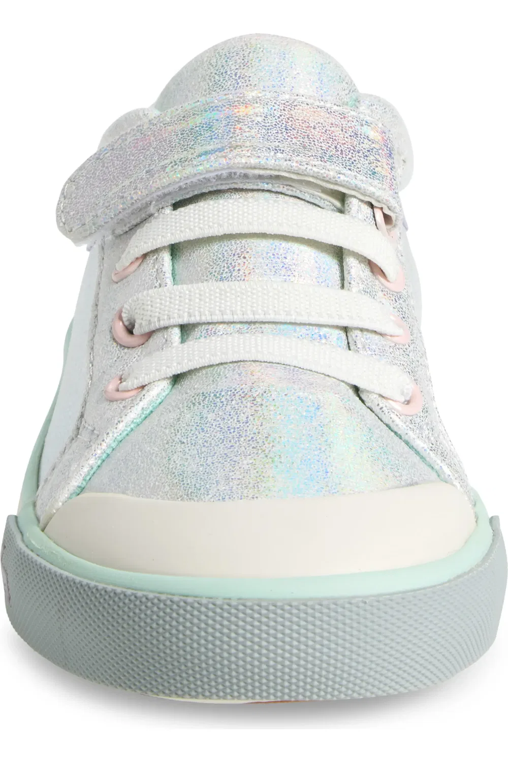Кроссовки детские с регулируемой застежкой Kristin See Kai Run, Silver Metallic — фото 4