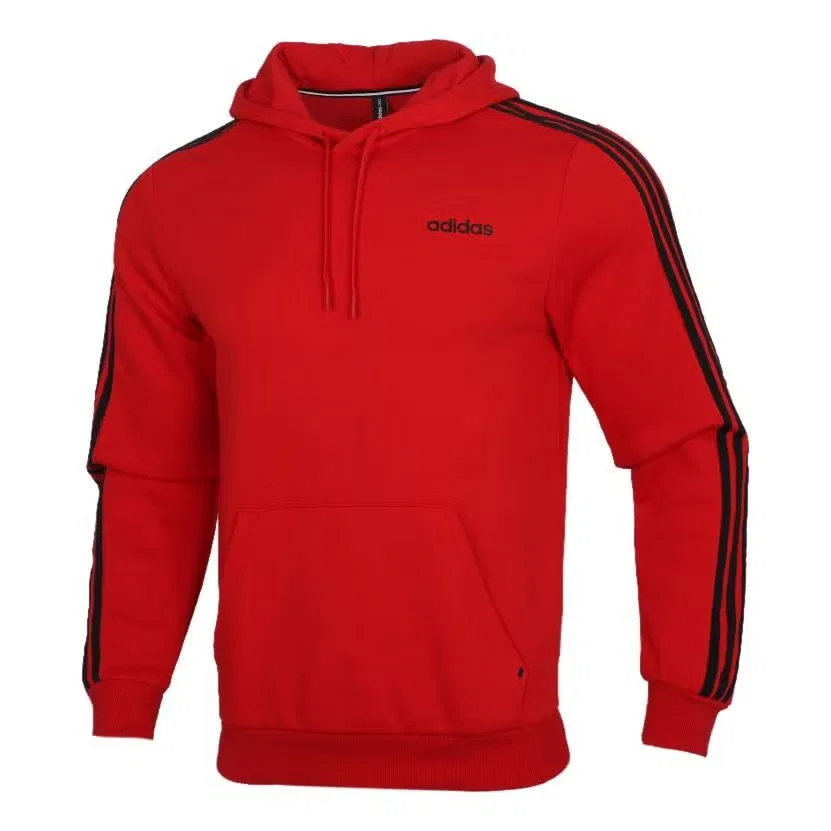 Худи спортивное с капюшоном Adidas, красный