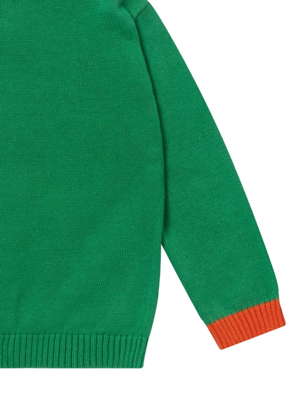 Кардиган с нашивкой в виде улыбающегося баскетбольного мяча Stella McCartney Kids, зеленый — фото 4