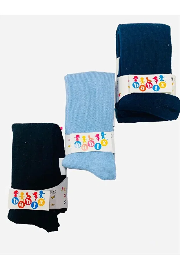 Детские колготки для девочек хлопковые Babixkids, Blue