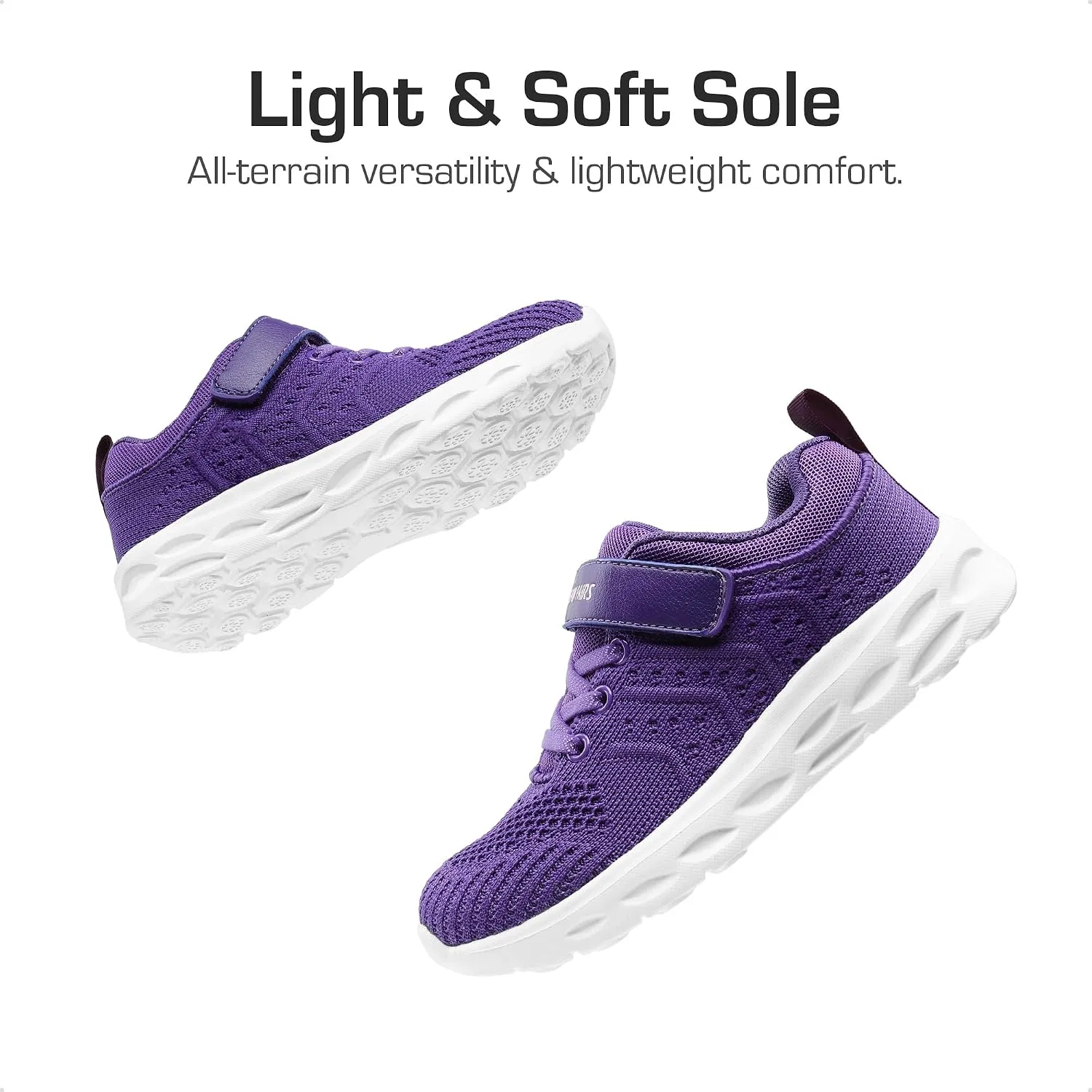 Детские кроссовки для девочек легкие DREAM PAIRS, Purple — фото 4