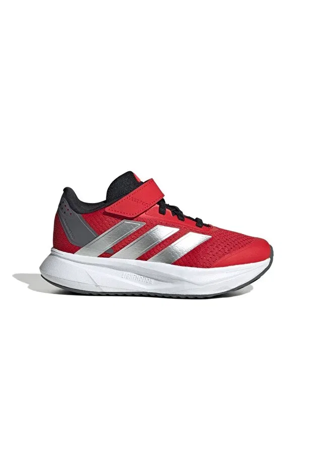 Детские кроссовки для девочек с липучками Adidas, Better Scarlet-Silver Met.