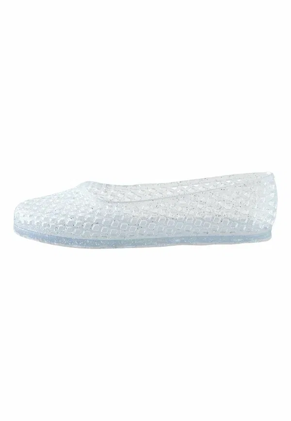 Балетки с вырезами Regular fit jelly ballet shoes Next Glitter, серебристый