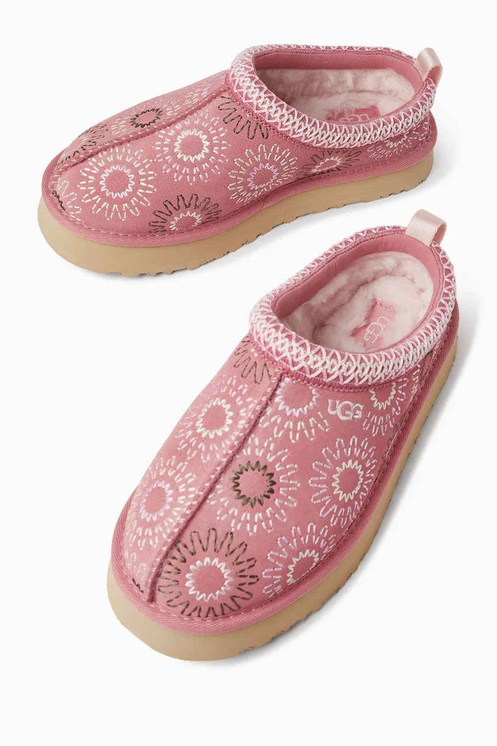Тапочки UGG Tazz Sun Stitch, розовый — фото 2