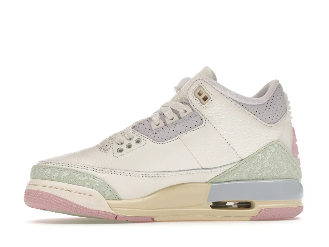 Детские кроссовки Lifestyle с принтом Jordan 3 Retro Jordan, Sail/Jade Aura/Aura/Iced Carmine/Muslin/Iris Whisper — фото 3