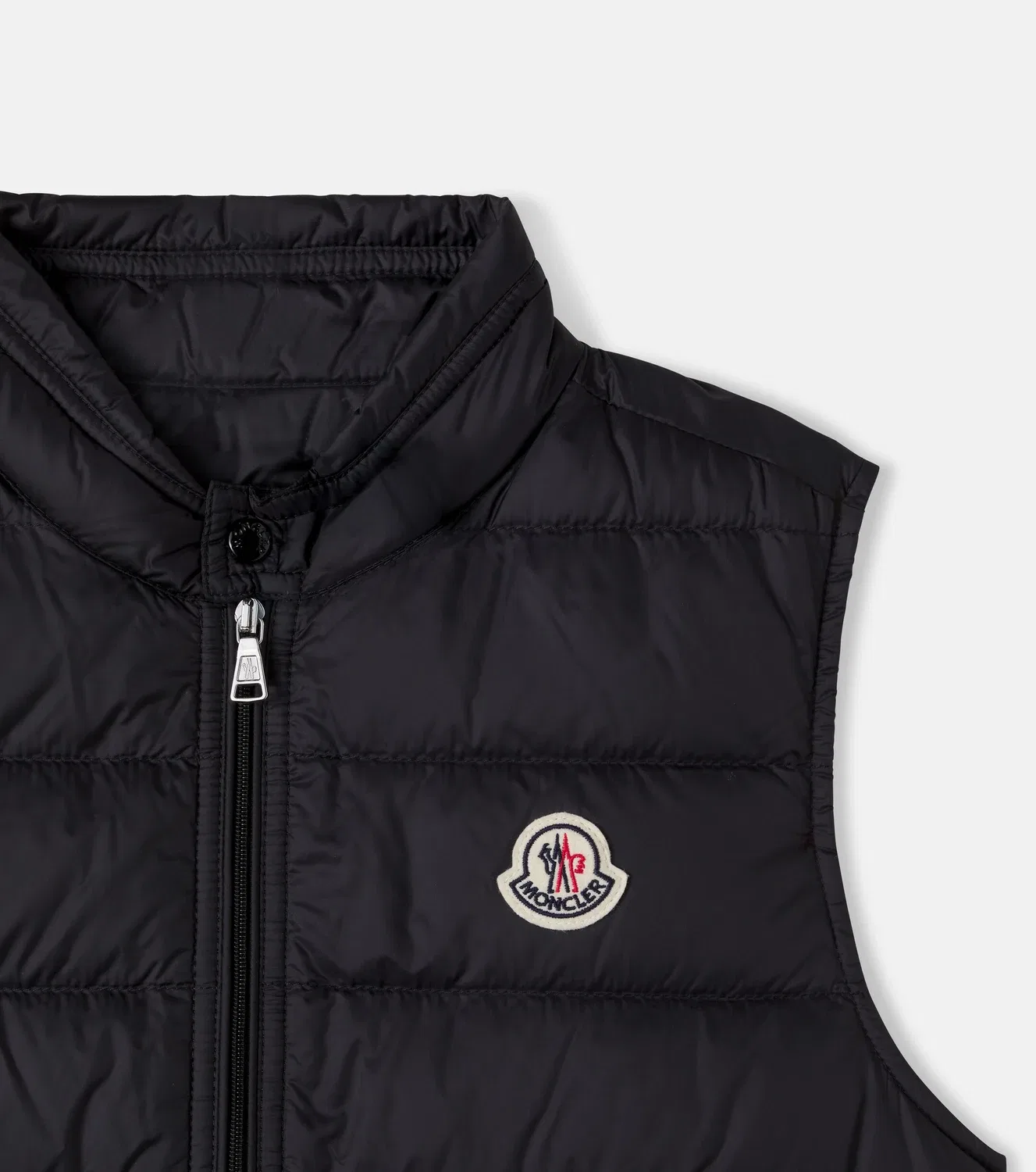 Жилет из пуха Gui Moncler Enfant, черный — фото 3