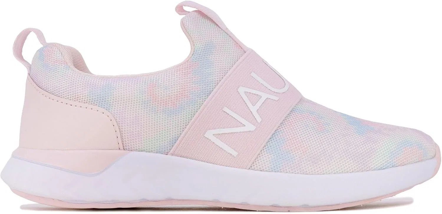 Детские кроссовки для девочек без шнуровки Nautica, Pastel Tie Dye — фото 2