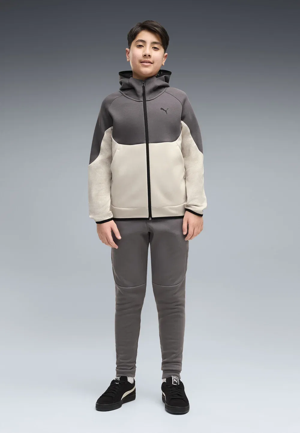 Технологичная толстовка на молнии Puma, Silver Fog