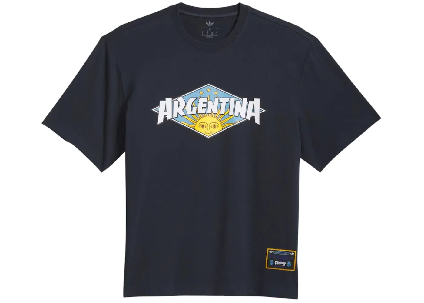 Мужская футболка с принтом Adidas x Thrasher Argentina T-shirt, Night Navy