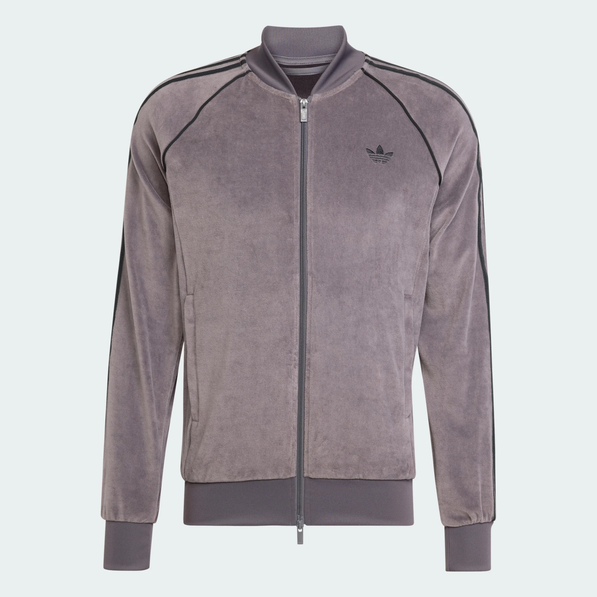 

Куртка спортивная Adidas Originals SST Adicolor Velour, серый