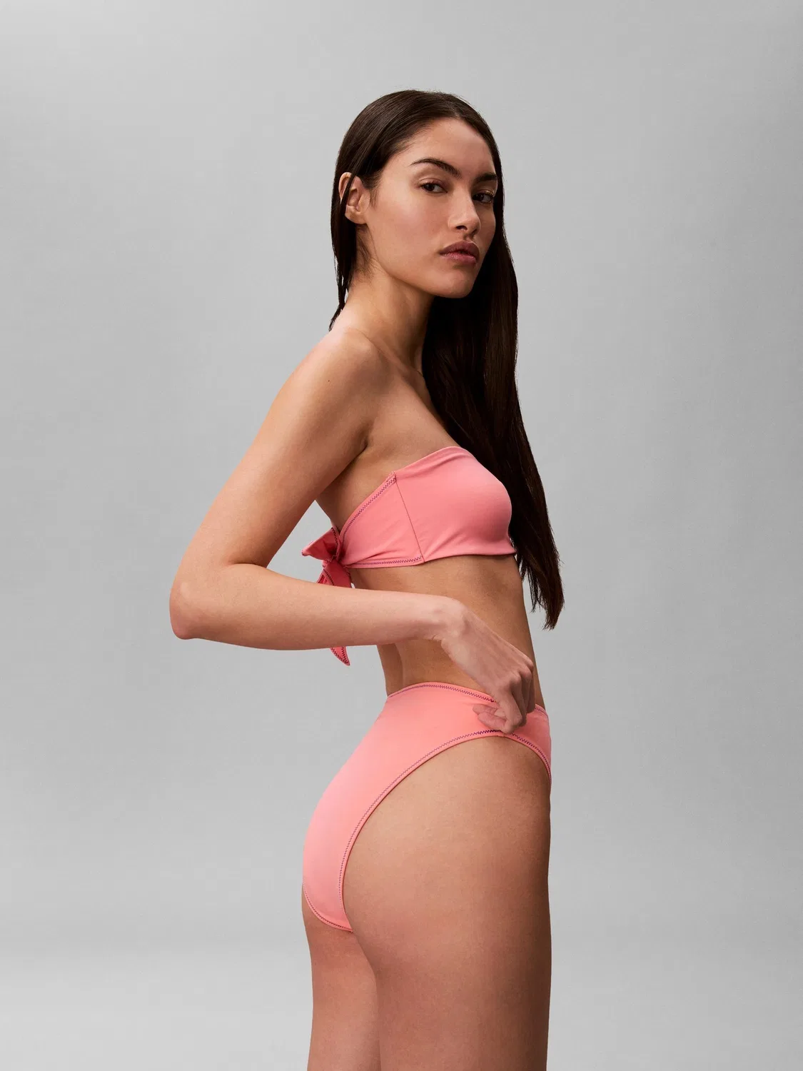 Бикини Calvin Klein Swim Stretch, розовый — фото 3