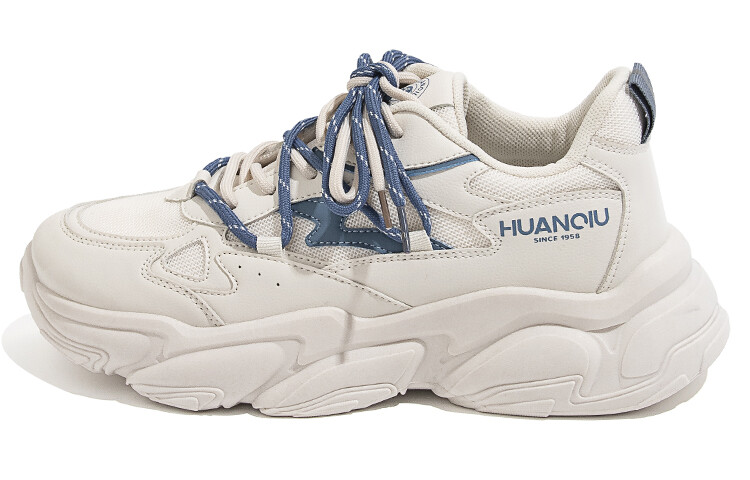 

Кроссовки HUANQIU Chunky Sneakers Men Low-top Blue, бежевый/синий