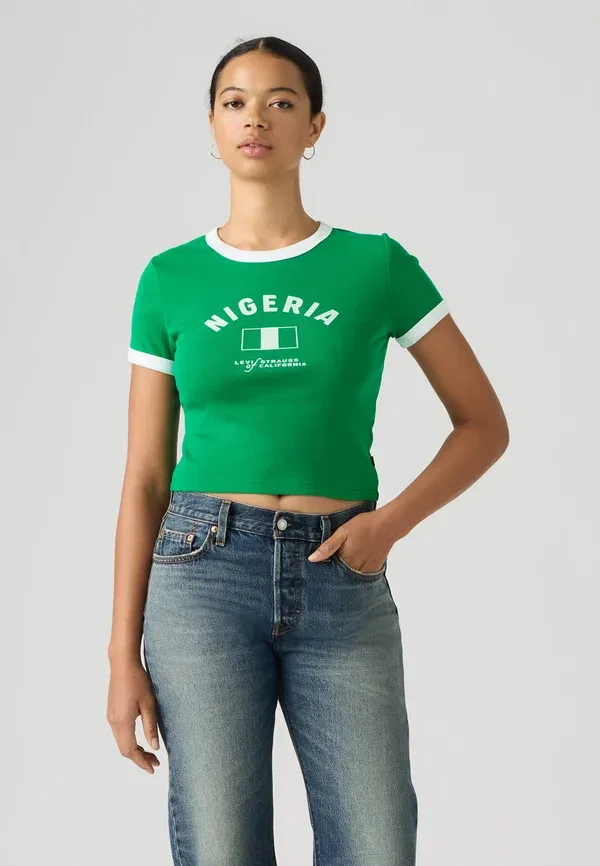 Футболка с принтом - футбольный принт Levi'S, белый/зеленый — фото 2
