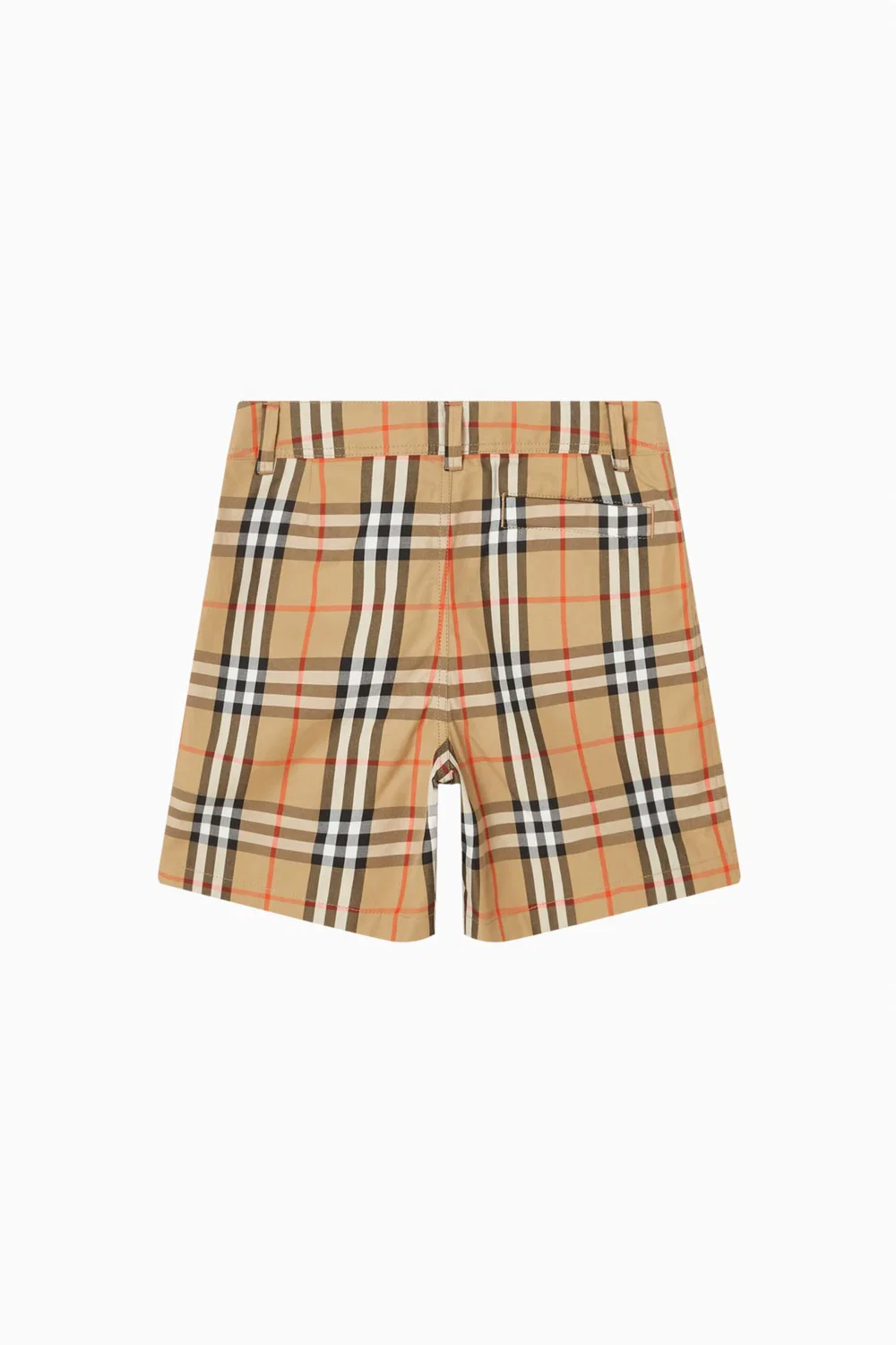 Шорты клетчатые Burberry, бежевый — фото 3