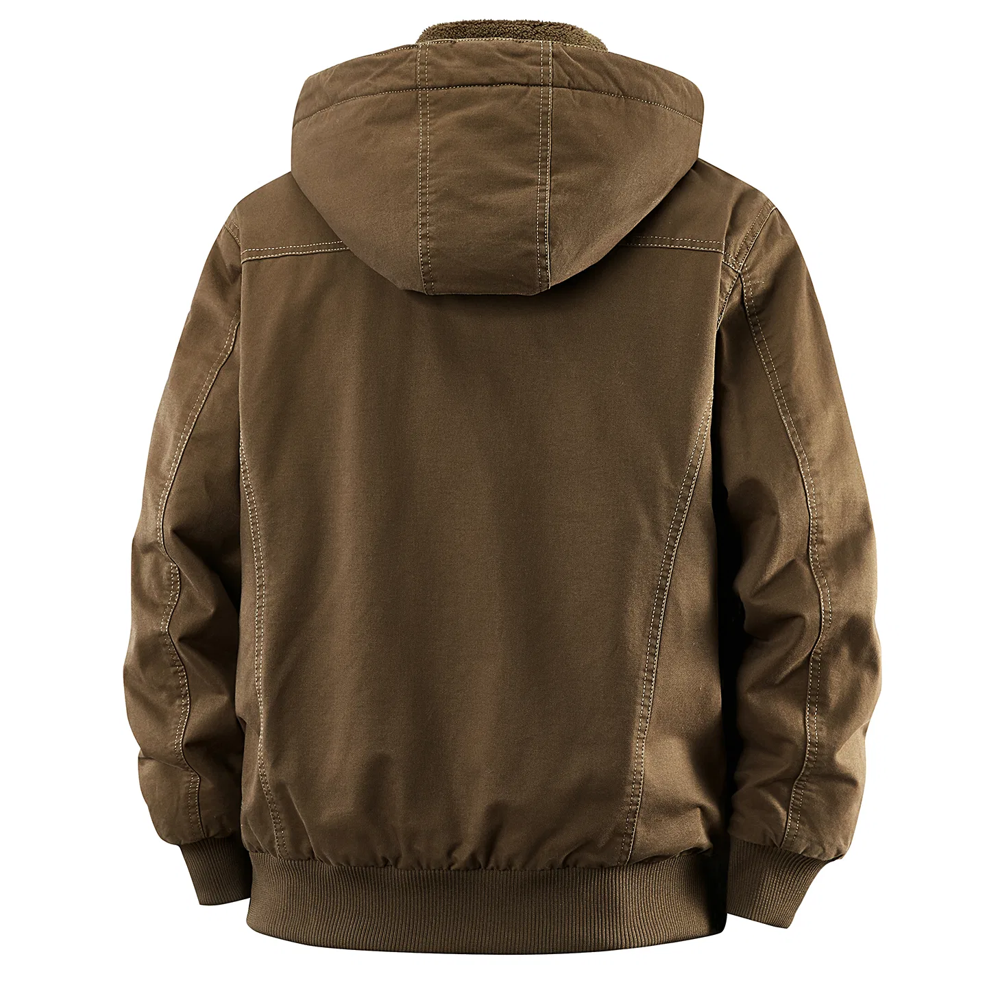 Детский утепленный пуховик с капюшоном и отстегивающимся капюшоном Jeep, Khaki Brown — фото 3