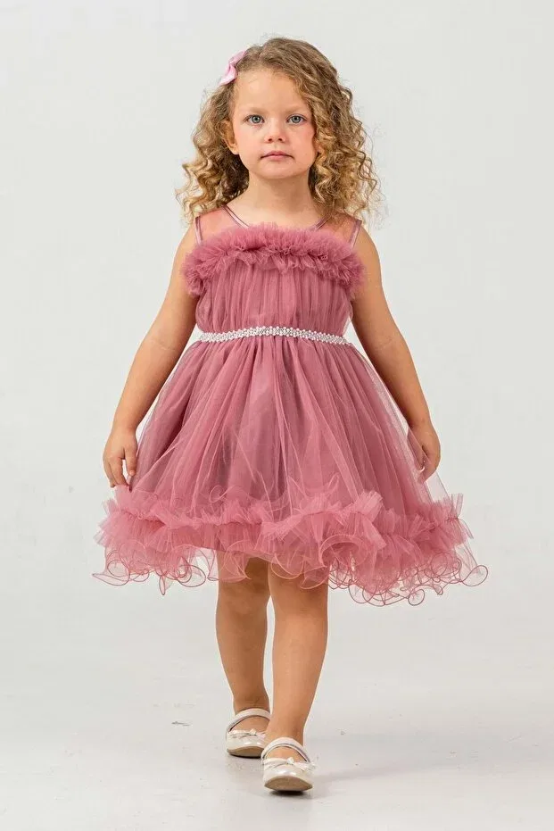 Детское платье для девочек без рукавов Aizona girl's evening dress Mnk Baby&Kids, Rose Dry