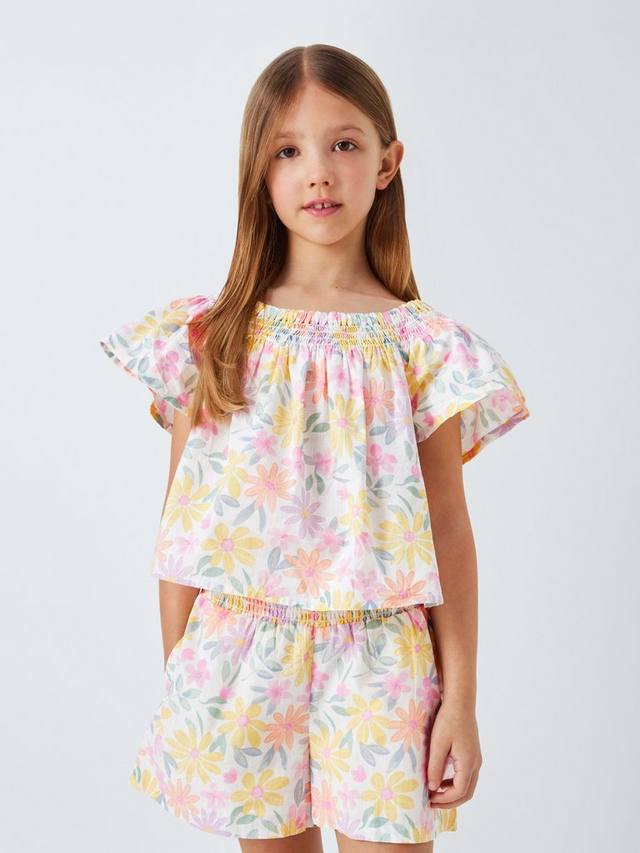 

Детский топ с цветочным узором John Lewis, Multi
