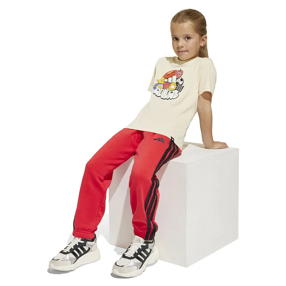 Футболка с коротким рукавом Fun Graphic Adidas, бежевый — фото 4