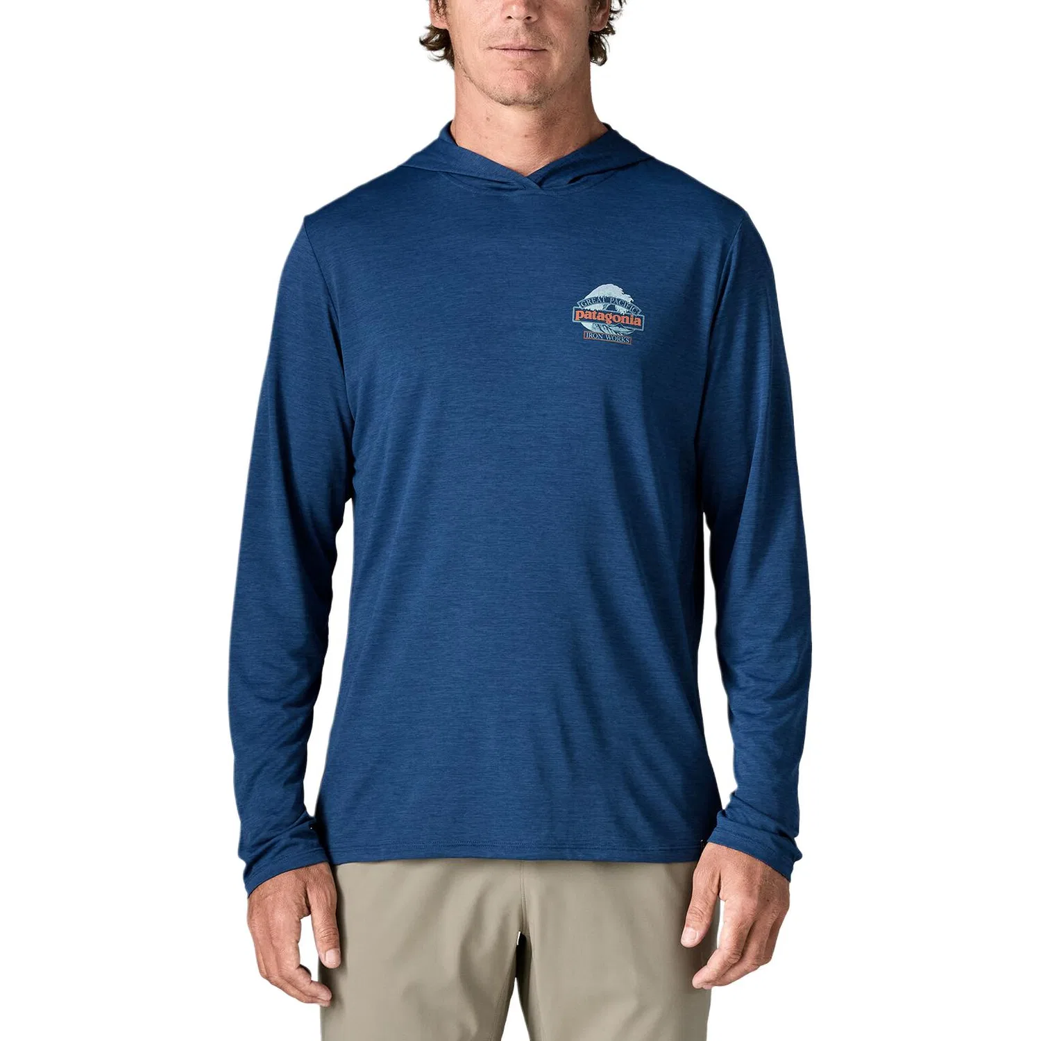 Мужская футболка с капюшоном Clément Blue/CMBX Patagonia