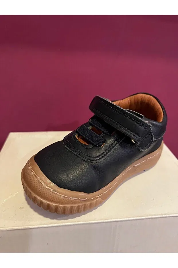 Детские туфли для девочек с застежкой-липучкой Baby Force, Navy Blue — фото 2