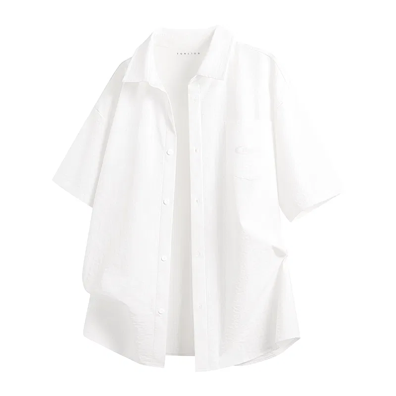 Детская рубашка с коротким рукавом Ice Silk Cool Quick-Drying Tonlion, Цвет: Ice Silk Breathable Navy — фото 4