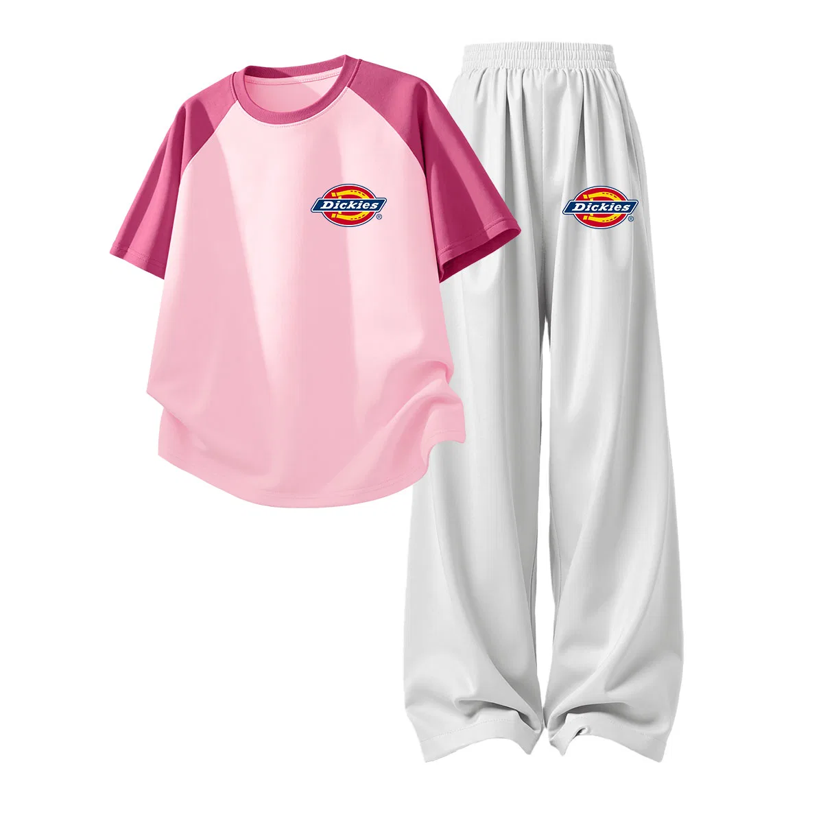 Детский спортивный комплект с логотипом S Logo K Berry Pink+S Logo K Mountain Gray, Dickies