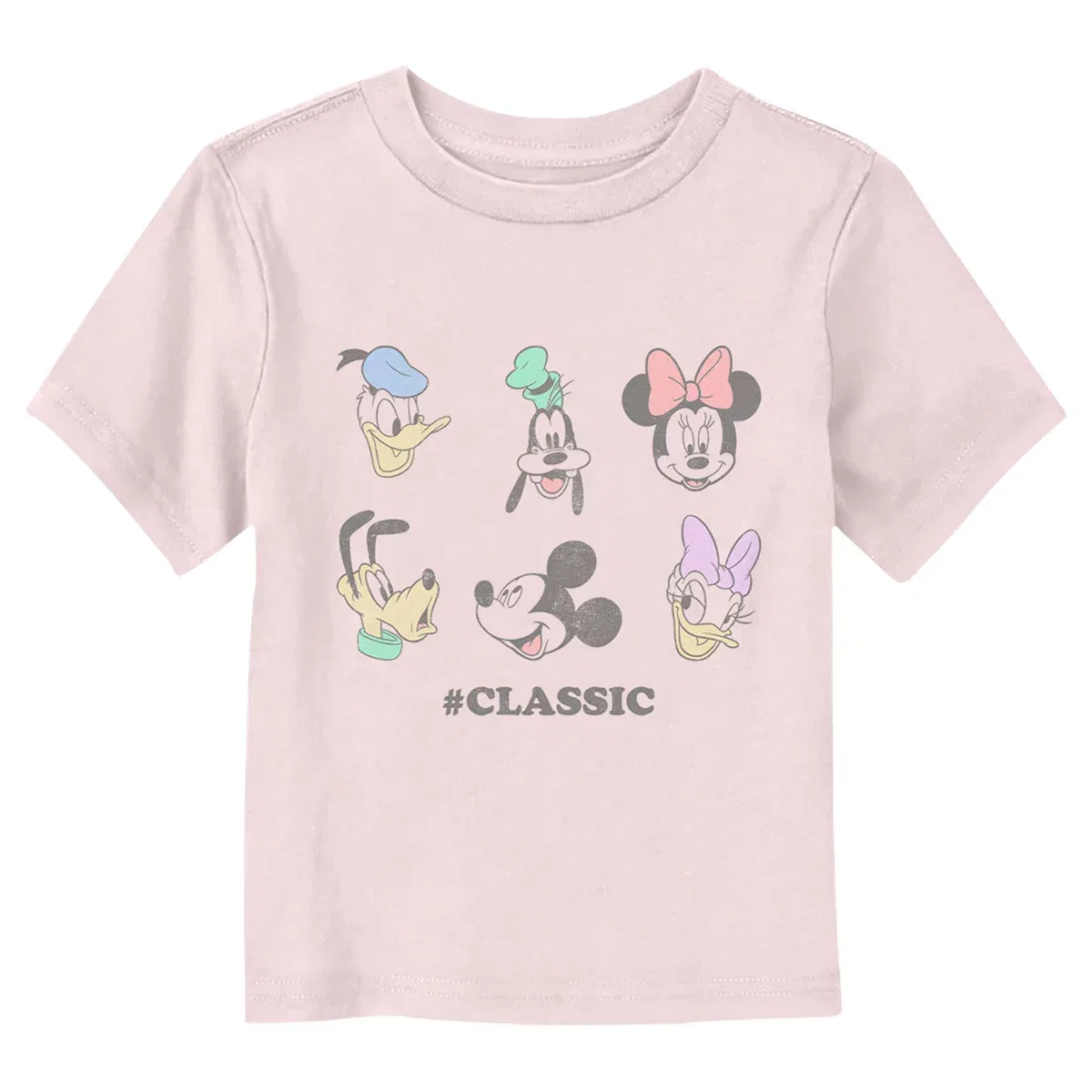 Детское футболка с принтом #Classic Mickey & Friends, Light Pink