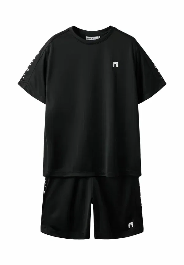 Спортивные брюки из полиэстера tracksuit bottoms Name It, черный — фото 2
