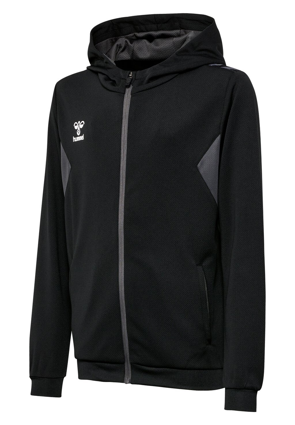Куртка для тренировок HMLAUTHENTIC PL ZIP HOODIE Hummel, цвет black — фото 4