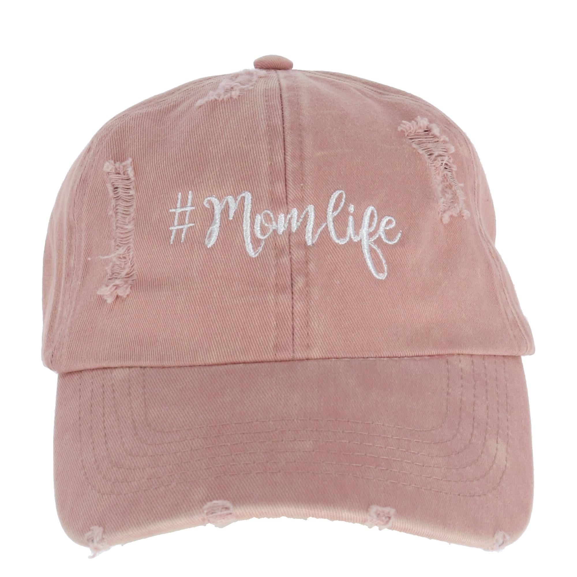 

Бейсболка женская Distressed Mom Life с вышивкой David & Young, розовый