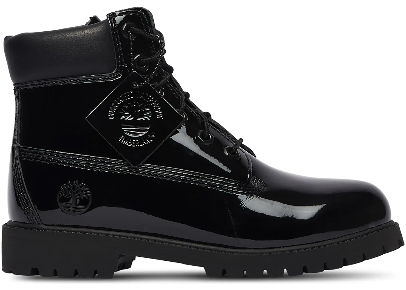 Детские ботинки водонепроницаемые Timberland 6" Premium Waterproof Patent Boots, Black