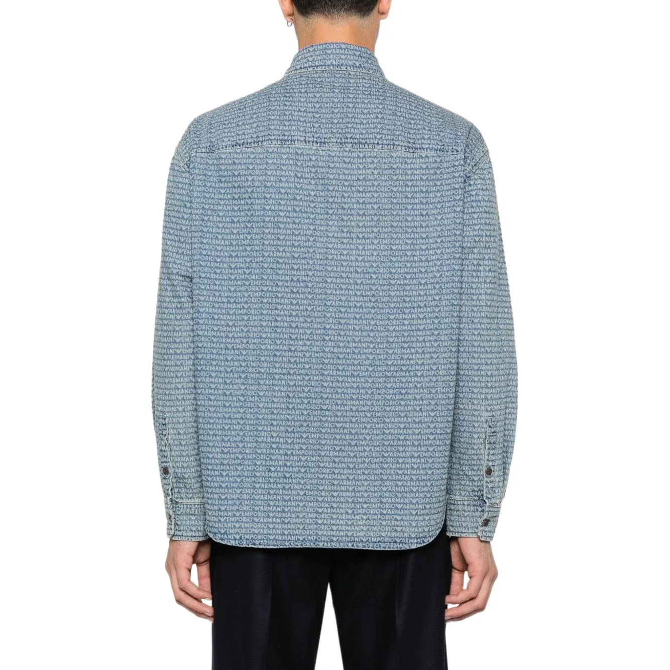 Джинсовая куртка FW25, Emporio Armani, Blue — фото 3