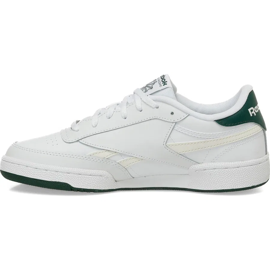 Кроссовки спортивные с кожаным верхом Club C Revenge Reebok, Beyaz Koyu Yesil — фото 3